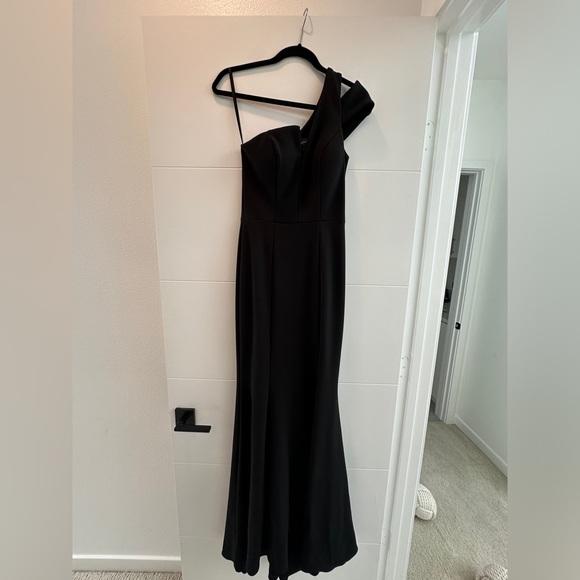 Betsy & Adam black ball gown wedding black tie event prom winter formal NWOT 4 - Picture 8 of 13